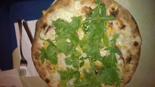 Pizza San Giorgio del Sannio Rucola Cotto e Mais