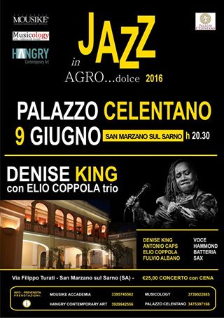 Jazz in Agro..dolce2016: Denise King con Elio Coppola trio cena-concerto