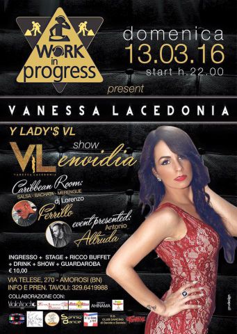 ★ ☆ ★ Explosion Latin Night ☆ ★ ☆ Domenica 13 Marzo Speciale VANESSA LACEDONIA