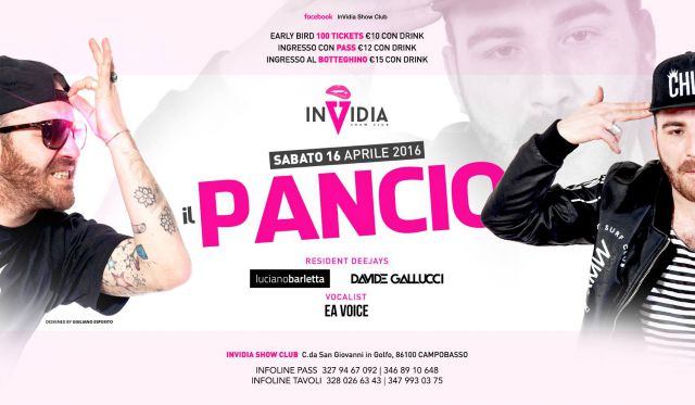 ★InVidia show club★sabato 16 Aprile 2016★Il Pancio★