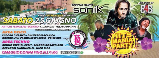 Sabato 25 Giugno _Hits Mania Party_ _Melagodo Event & Agency_ _ Piscina Antiche Terme Di San Teodoro_