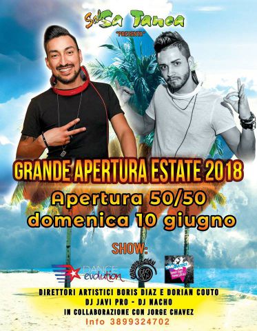 Grande Apertura Estate 2018 Torna Il Salsatanca