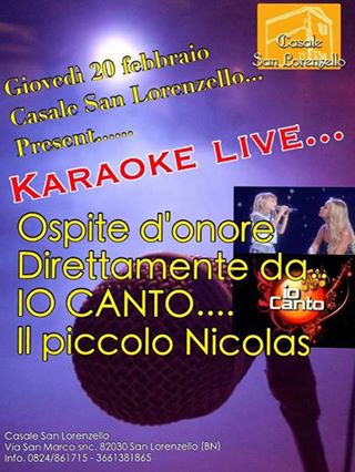 Karaoke Live Presso Casale San Lorenzello