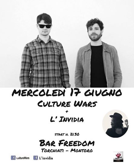 CULTURE WARS \\\ L' INVIDIA \\\ Live Freedom Bar