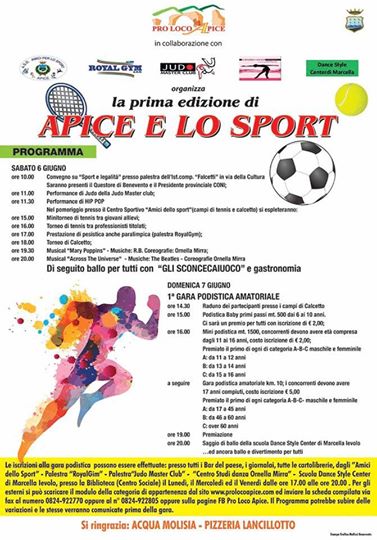 Prima ediz. di APICE E LO SPORT