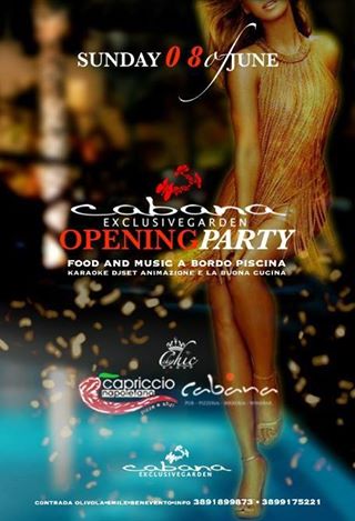 Open Party Presso Cabana