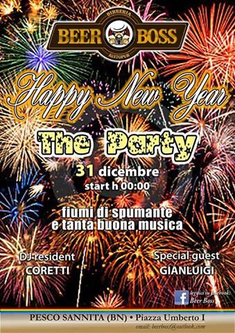 Happy New Year The Party Presso Beer Boss