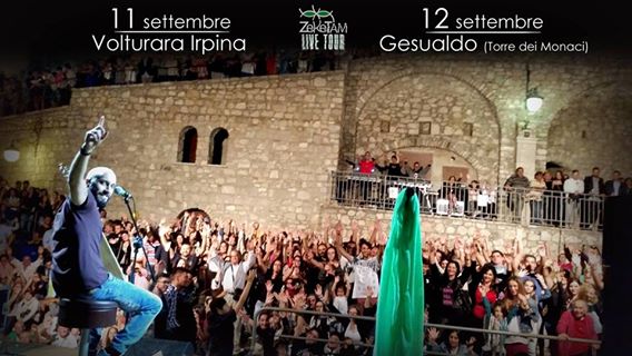 ZekeTAM Live tour - 11/9 Volturara - 12/9 Gesualdo (T. dei Monaci)