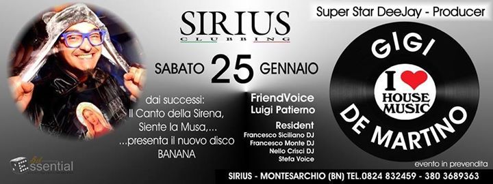 Gigi De Martino Presso Sirius
