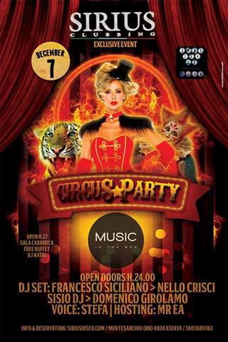 Circus Party Presso Sirius