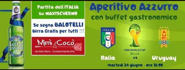 Aperitivo Azzurro Italia Uruguay Presso Mim
