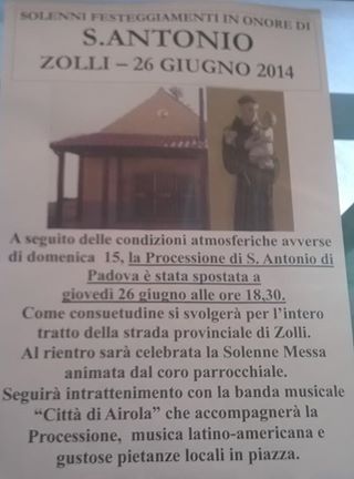 Festeggiamenti In Onore Di S. Antonio