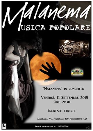 Musica Popolare all'Aulularia con i Malanema