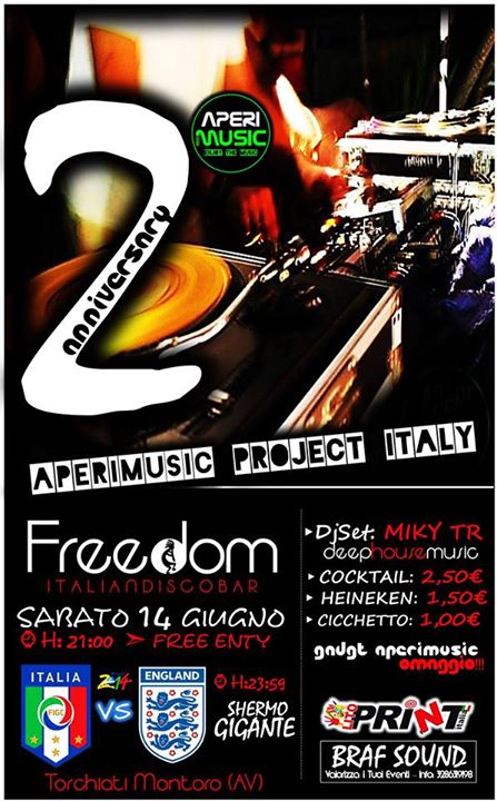 ★ Happy Birthday Aperimusic Project Italy ★ // ► A Seguire, ⌚H:23:59 Partita Mondiali Brasile 2014, ITALIA-INGHILTERRA, 