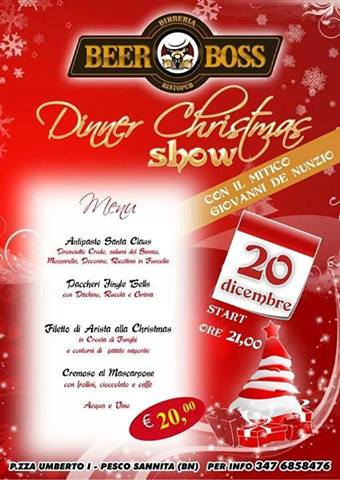 Dinner Christmas Show Presso Beer Boss