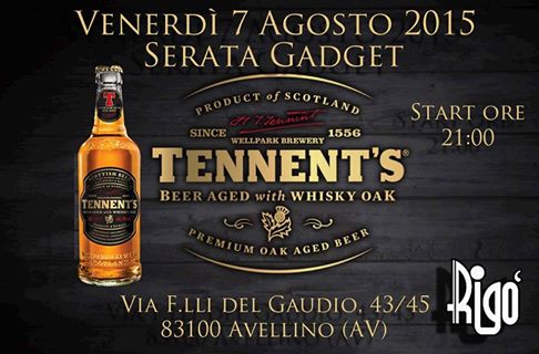 Tennent's Extra -Tennent's Scotch Ale - Tennent's Whisky Oak - Tennent's Gluten Free - Serata Gadget