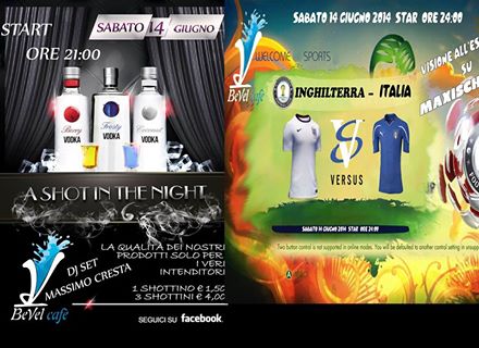PRE PARTITA  A SHOT IN THE NIGHT E ALLE 24.00 INGHILTERRA- ITALIA