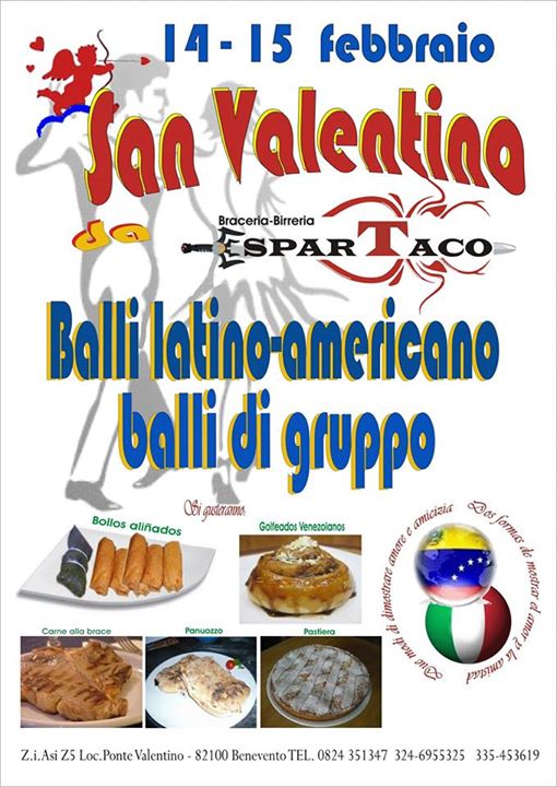DOPPIO SAN VALENTINO! //14 & 15 FEBBRAIO INGRESSO GRATUITO // CIBO ESOTICO E BALLI /