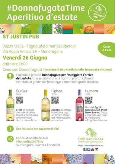 Degustazione Donnafugata al StJustin