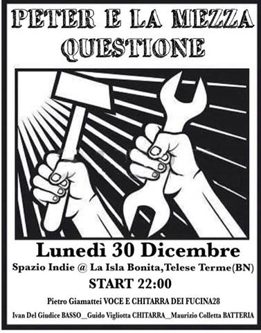 PETER E LA MEZZA QUESTIONE...FUCINA 28 live music