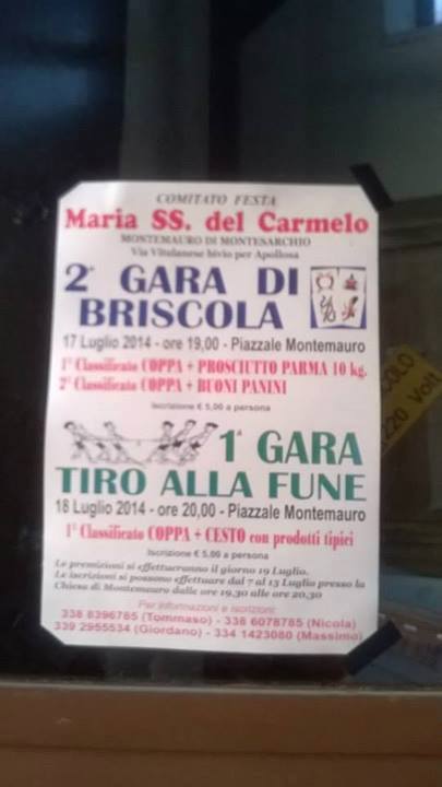 Gara Di Briscola E Gara Tiro Alla Fune