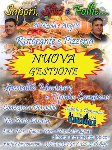 Nuova Gestione E Karaoke Presso Sapori Sfizi E Follie