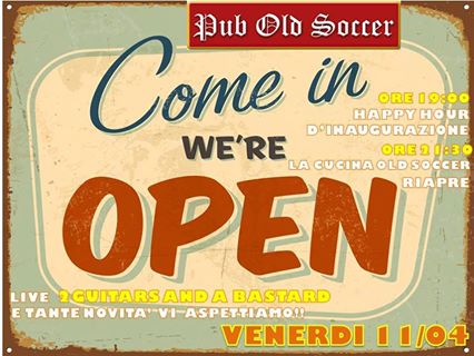 Come In We're Open Pub Old Soccer